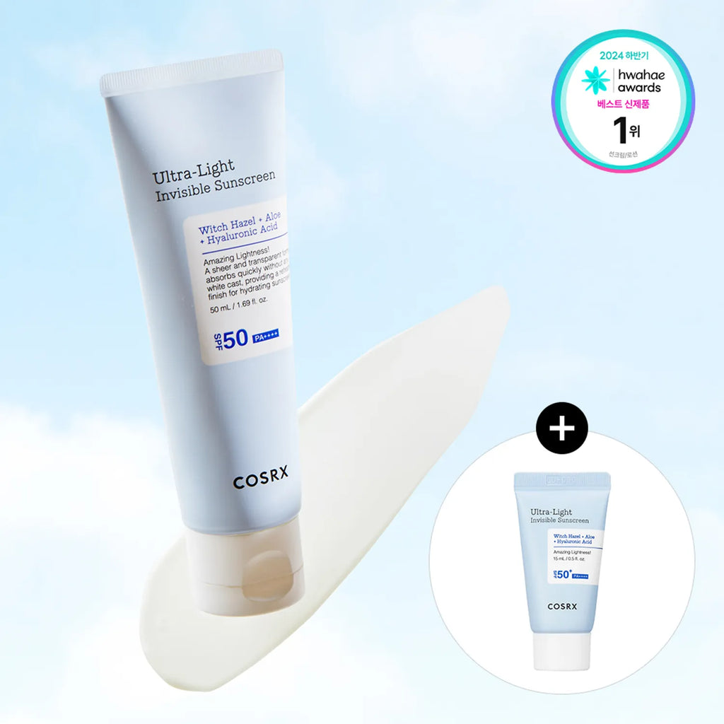 COSRX Ultra-Light Invisible Sunscreen 50ml Set (+15ml)