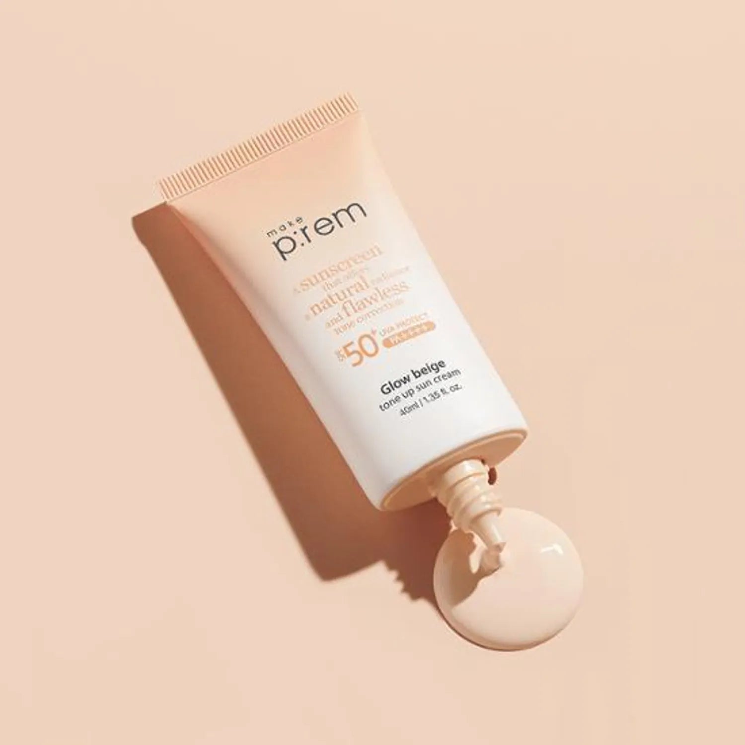 makeprem Glow Beige Tone Up Sun Cream 40mL 1+1 Special Set