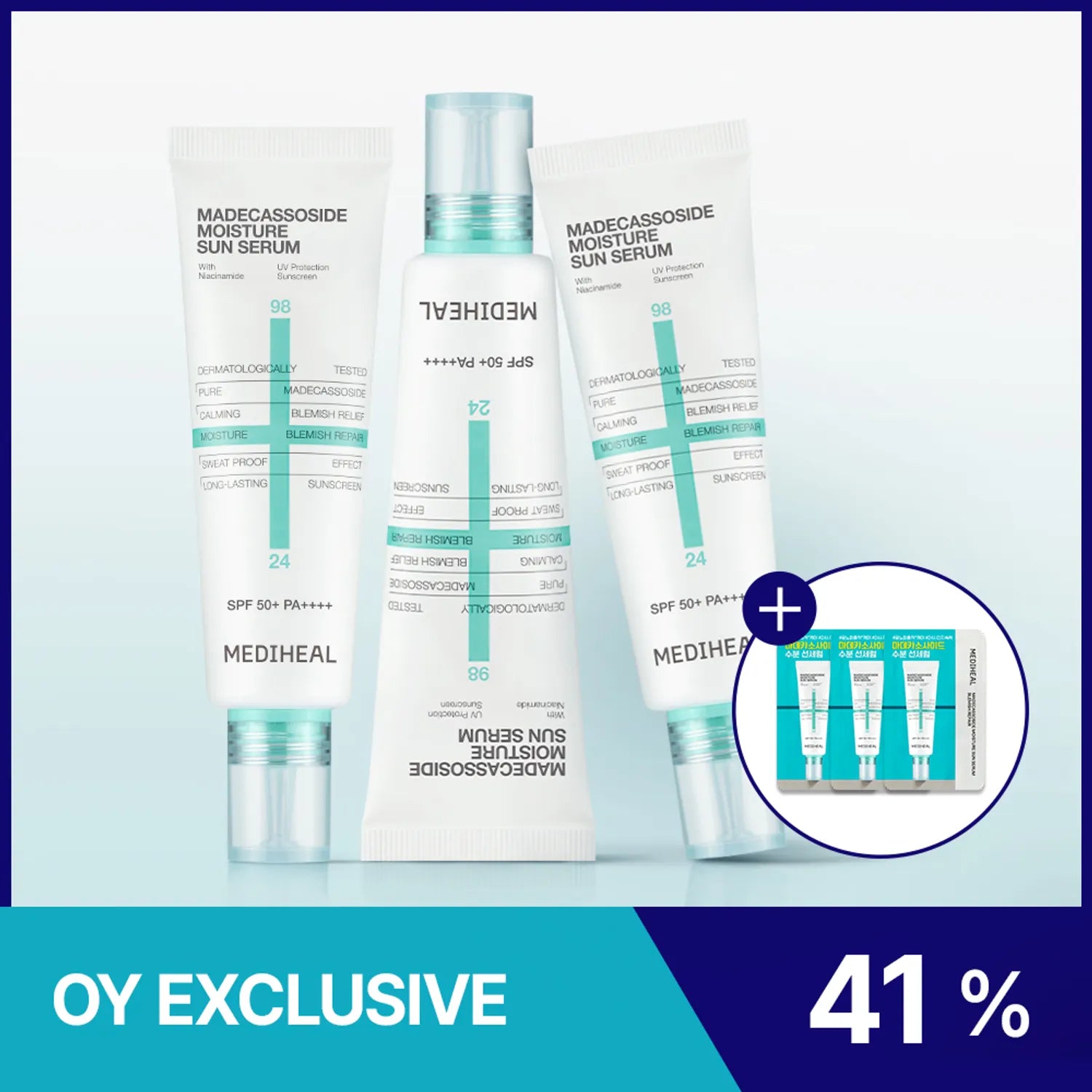 MEDIHEAL Madecassoside Repair Sun Serum Triple Set
