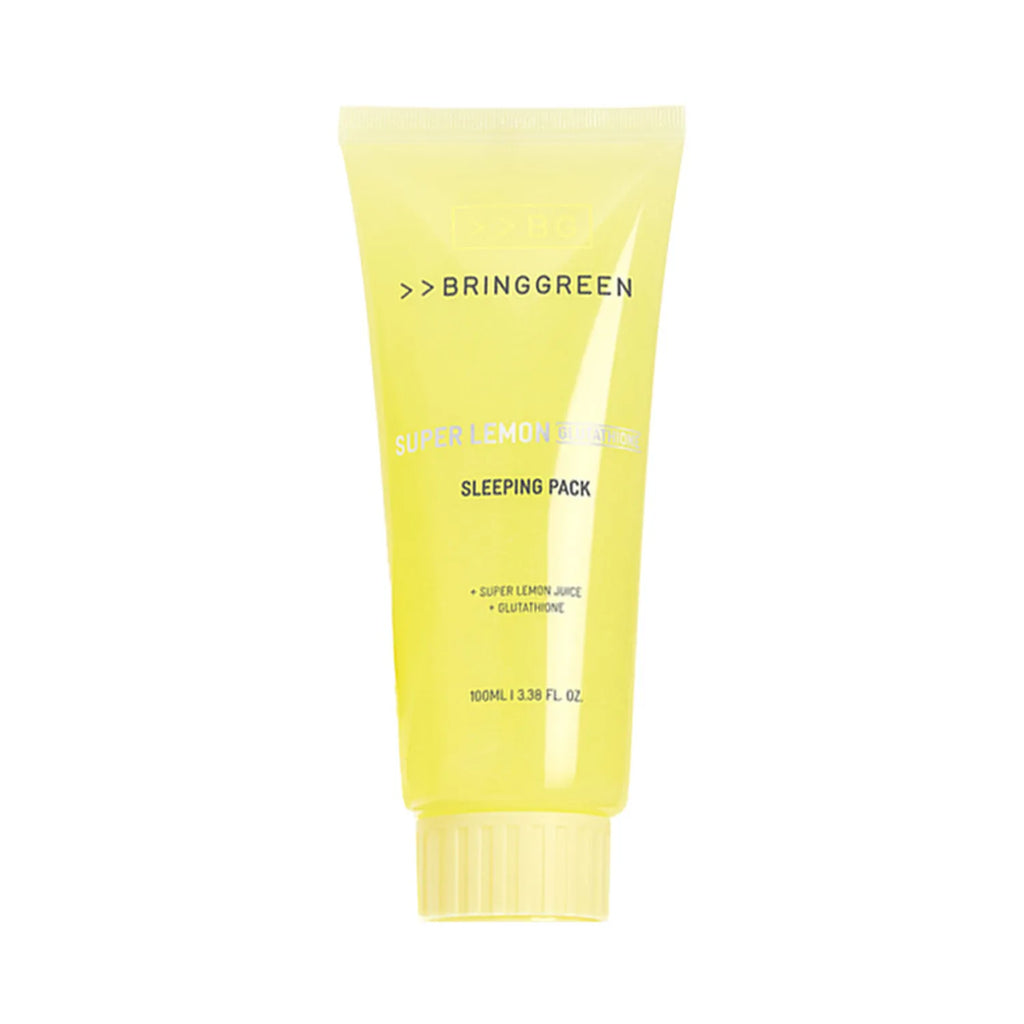 BRINGGREEN Super Lemon Glutacion Sleeping Pack 100 ml Set (+Silicon Brush)