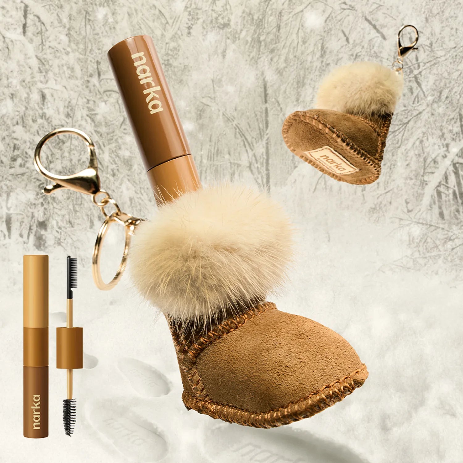 ★2025 Awards★ narka Core Rebuild&nbsp;Hype Fit Hair Mascara Set (+Fur Boots Keyring)