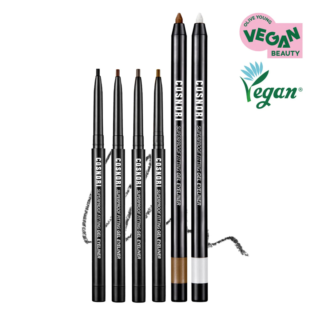 COSNORI Superproof Fitting Gel Eyeliner Pencil (11 Colors)