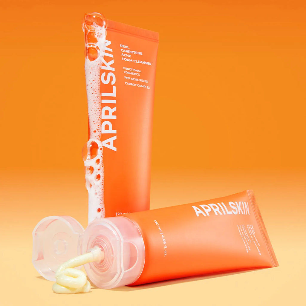 April Skin Real Carrotene Acne Foam Cleanser 120ml