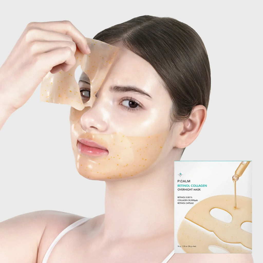 P.CALM Retinol Collagen Overnight Mask (4 Sheets)
