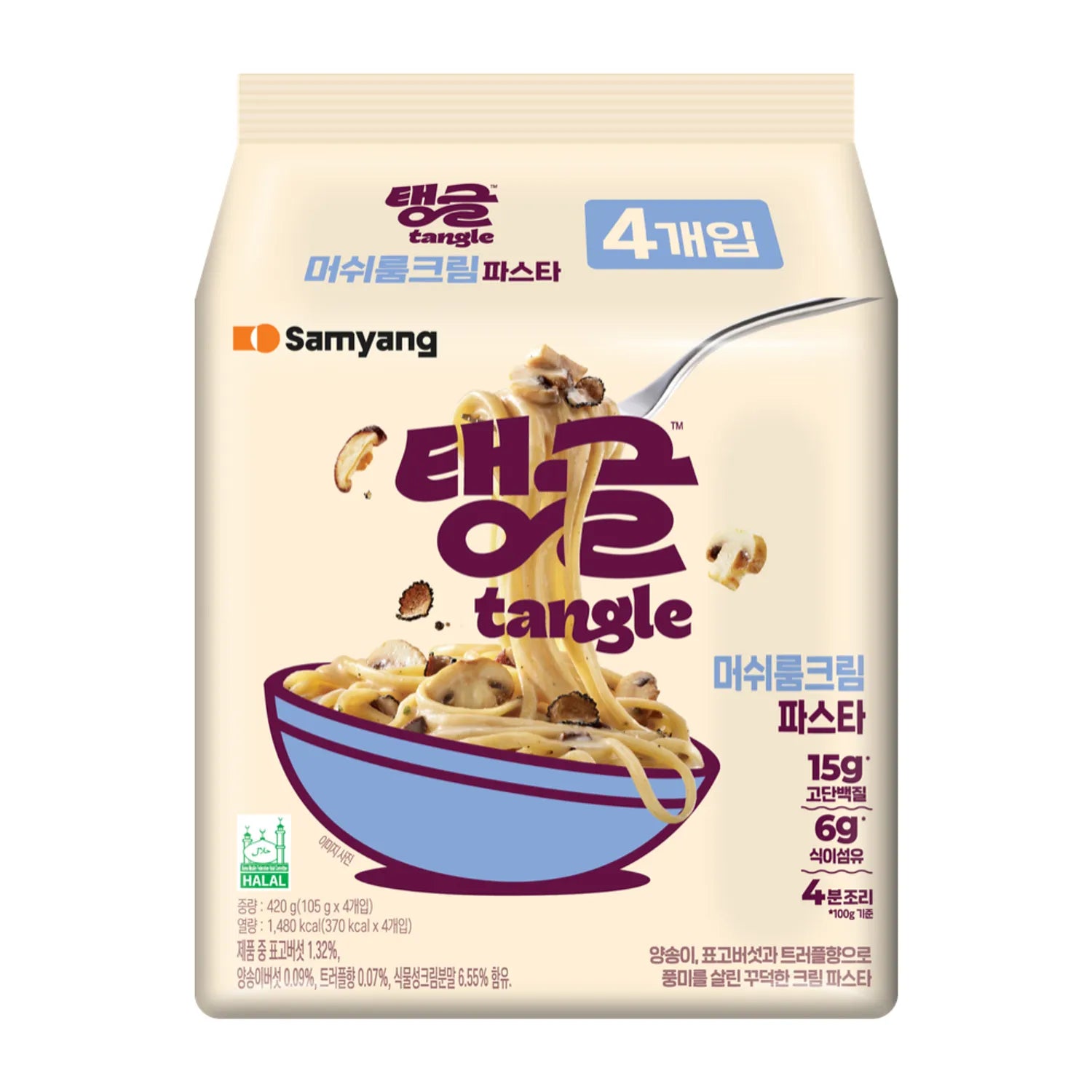 tangle Mushroom Cream Pasta 4ea 420g