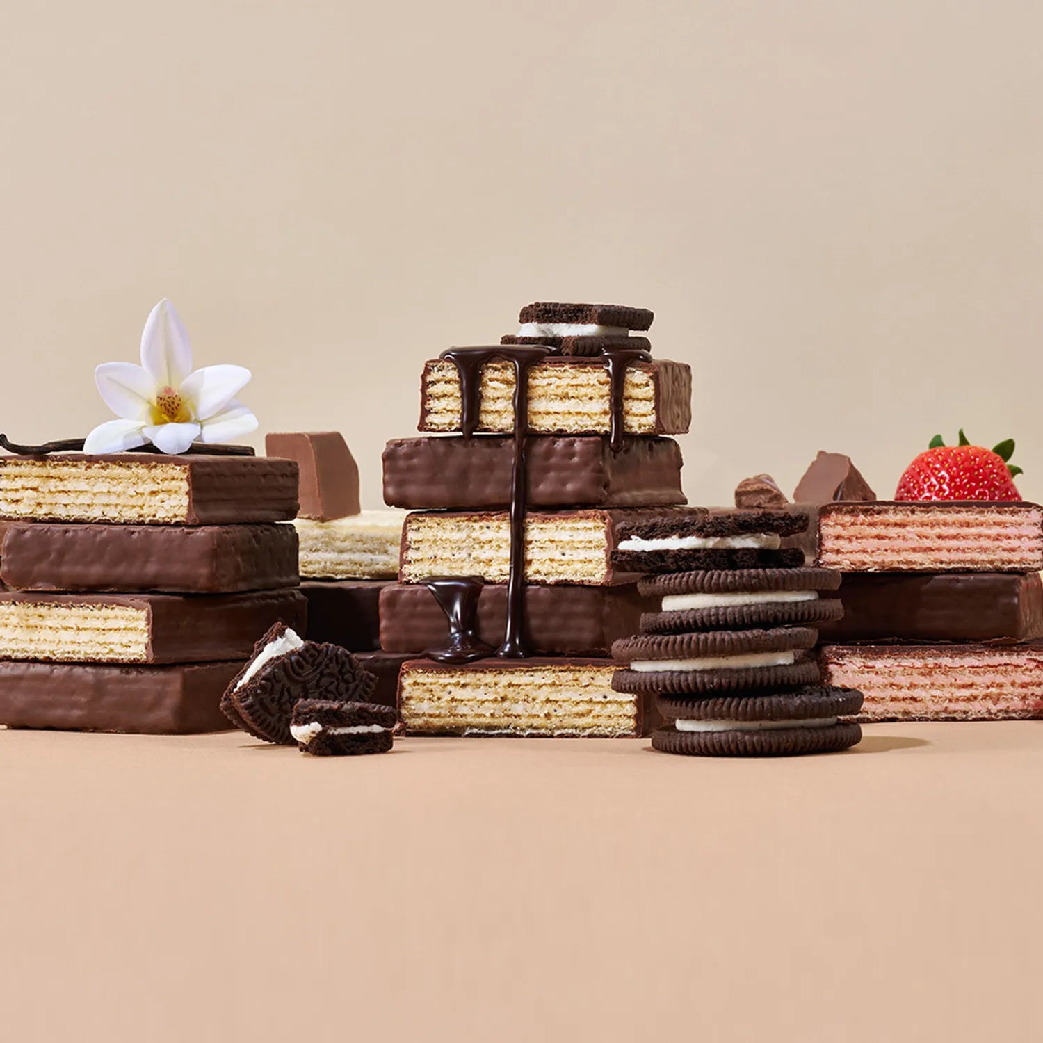Labnosh Low-Sugar Wafers #Choco Vanilla 53g