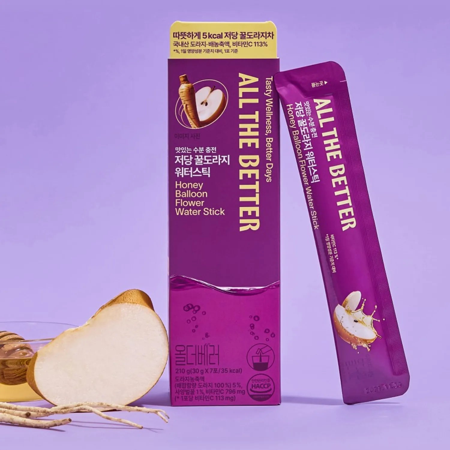 ALL THE BETTER Water Stick #Low Sugar Honey Bellflower Root 7 Sticks