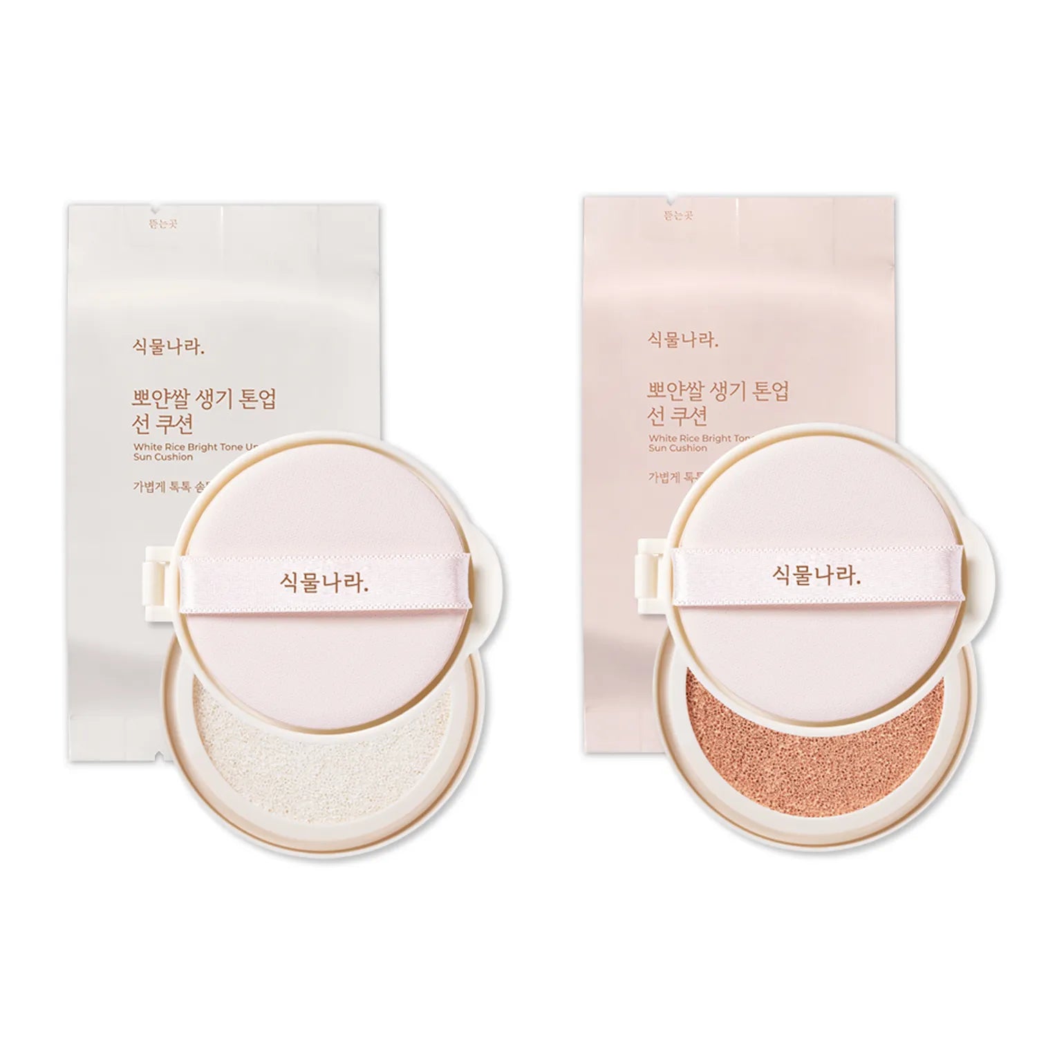 Shingmulnara White Rice Bright&nbsp;Tone Up Sun Cushion Refill 2EA Set