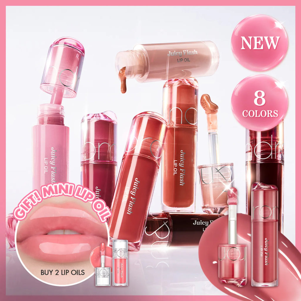 rom&nd Juicy Flash Lip Oil (9 Colors)