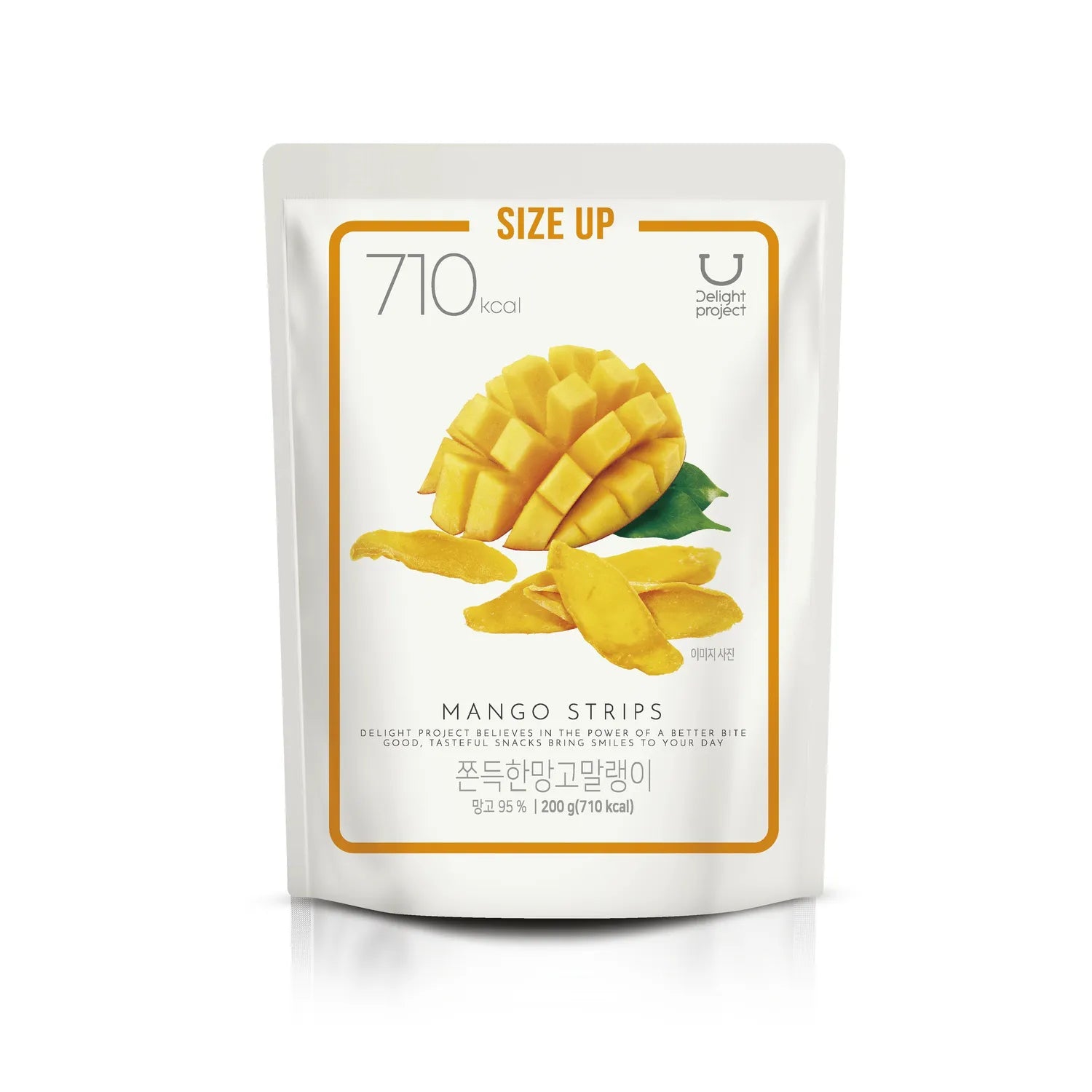 Delight project Mango Strips Large Size 200g