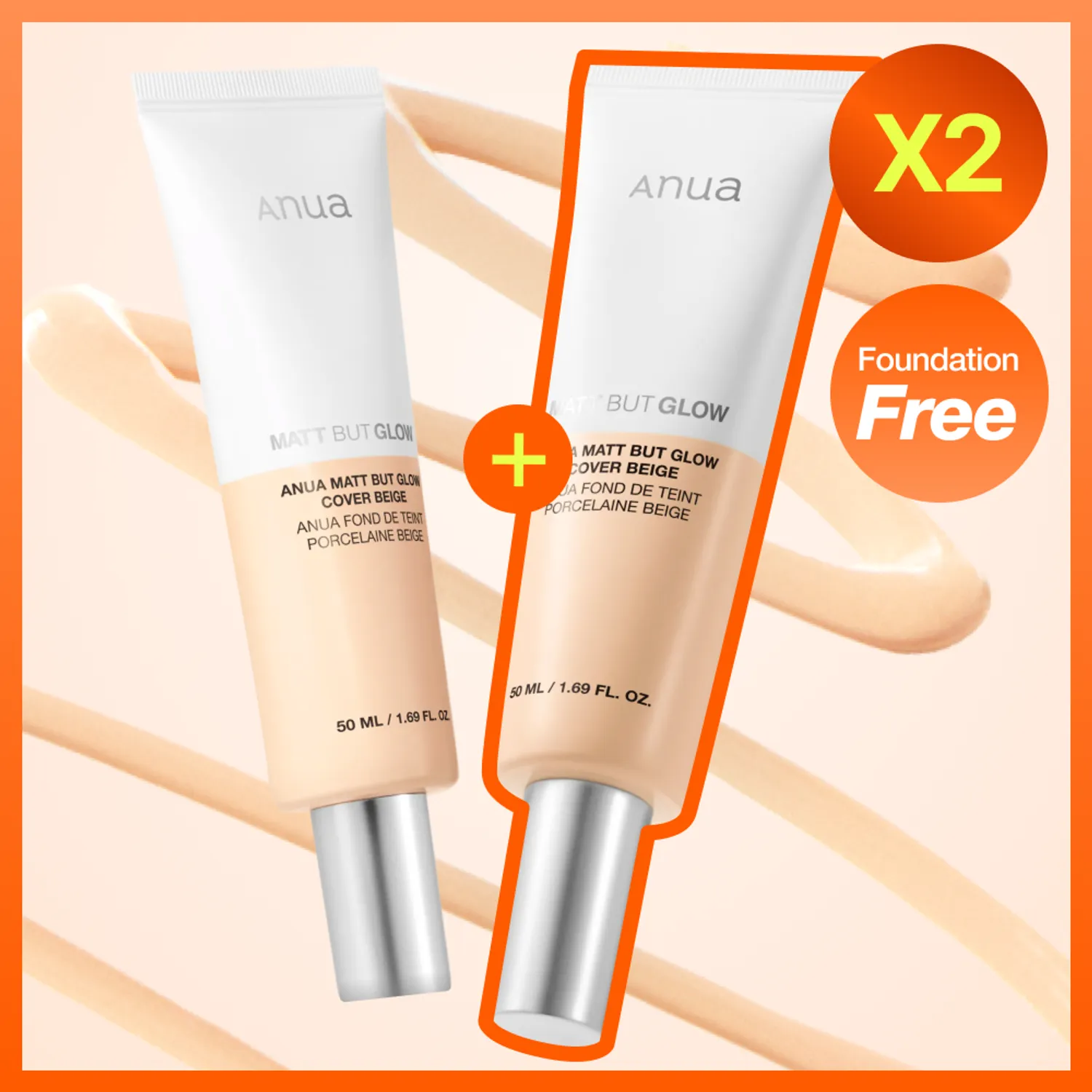 Anua Matte But Glow Cover Beige 50ml Double Pack