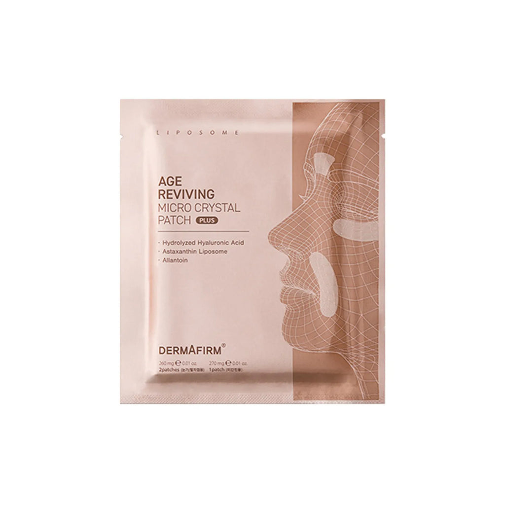 DERMAFIRM Age Reviving Micro Crystal Patch Plus (Nasolabial folds 4P + Between brows 2P)