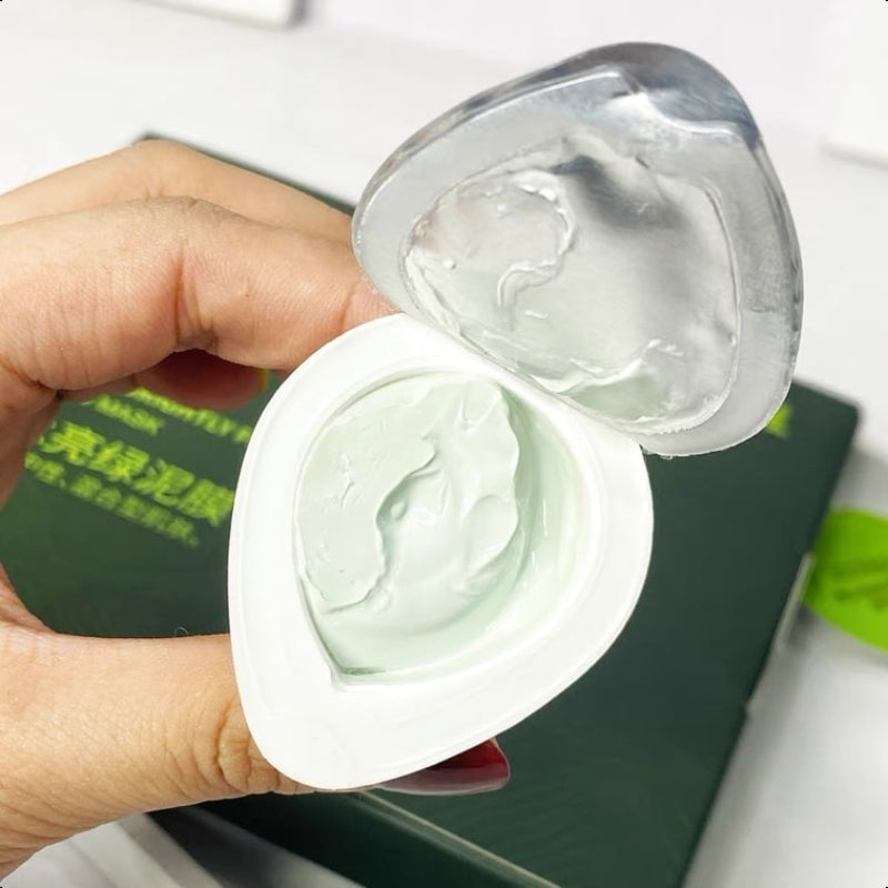 FUERJIA GLOSSY AND WATER SENSE GREEN MUD MASK 5g*8