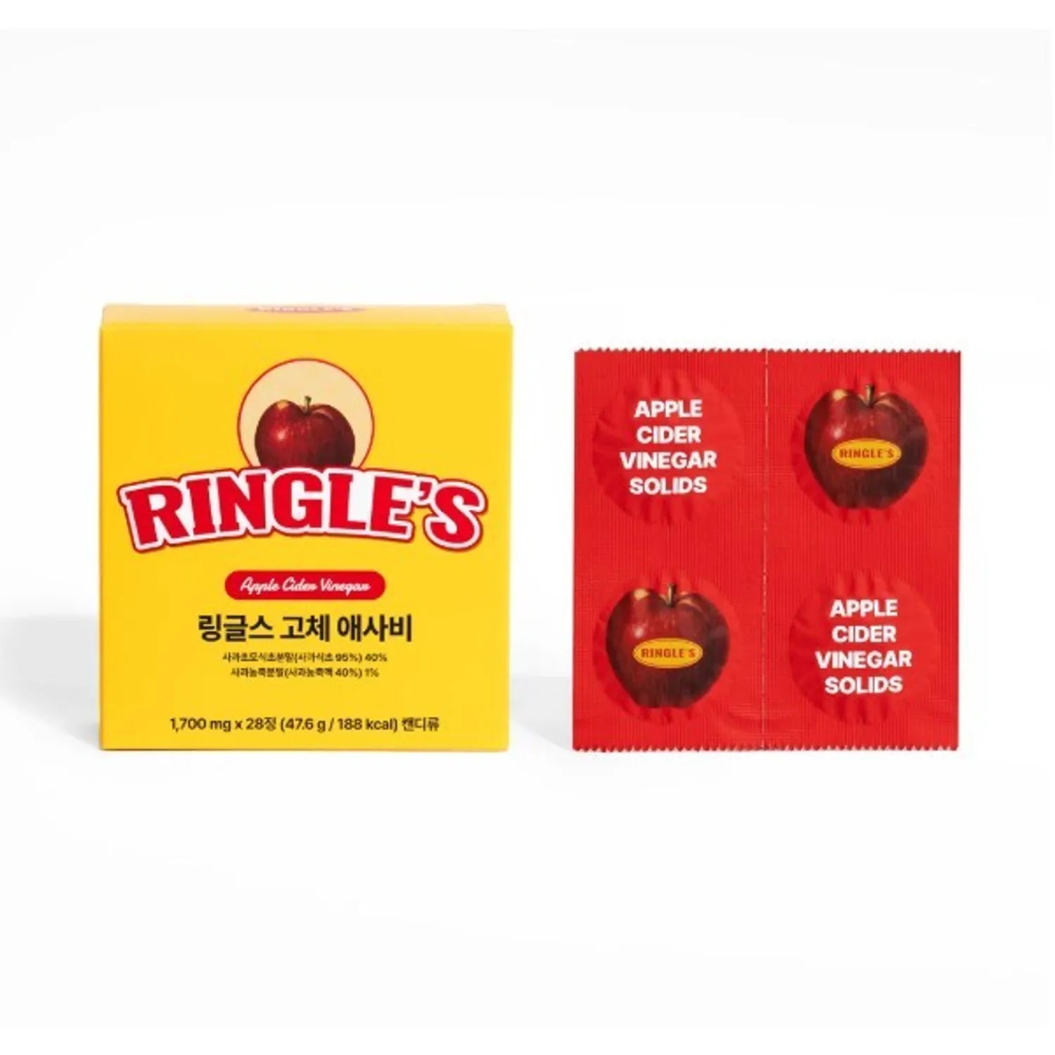 ringles Apple Cider Vinegar Solids 1.7g*28 Tablets