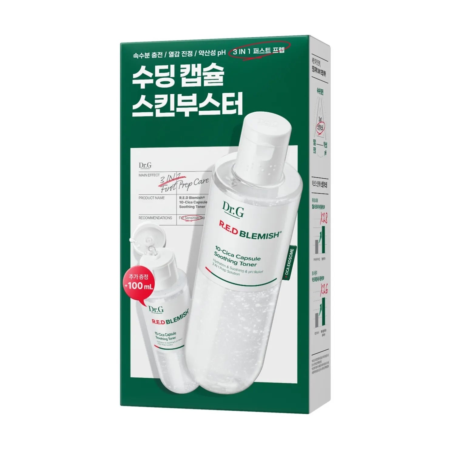Dr.G Red Blemish 10-Cica Capsule Soothing Toner 300ml Set (+100ml)