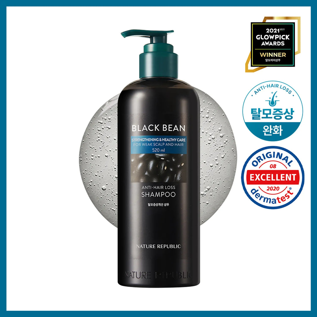 NATURE REPUBLIC Black Bean Anti-Hair Loss Shampoo 520mL