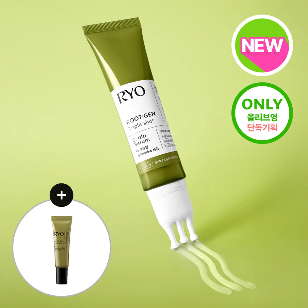 Ryo Root:Gen Triple Shot Scalp Serum 60ml Set (+Serum 15ml)