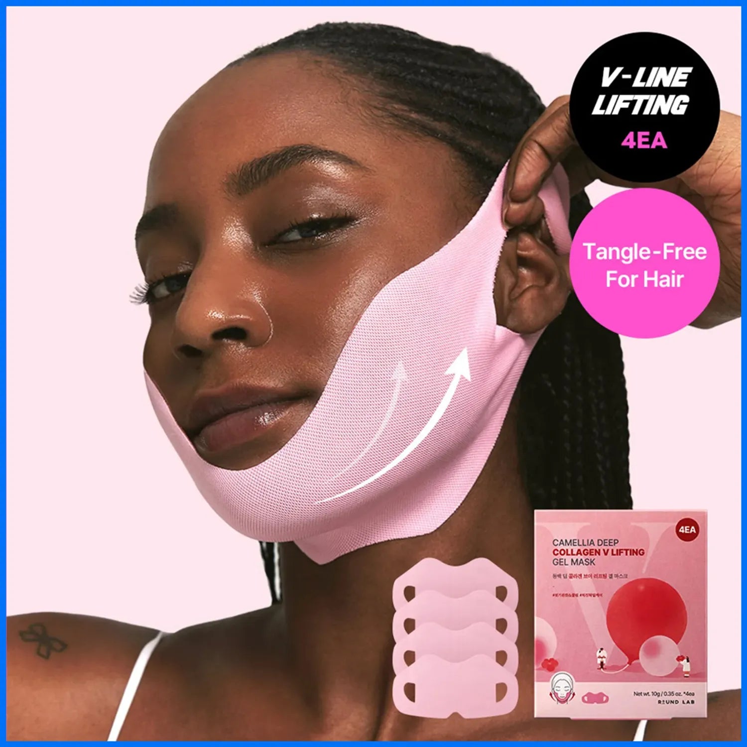 ROUND LAB Camellia Deep Collagen V Lifting Gel Mask Sheet 4ea