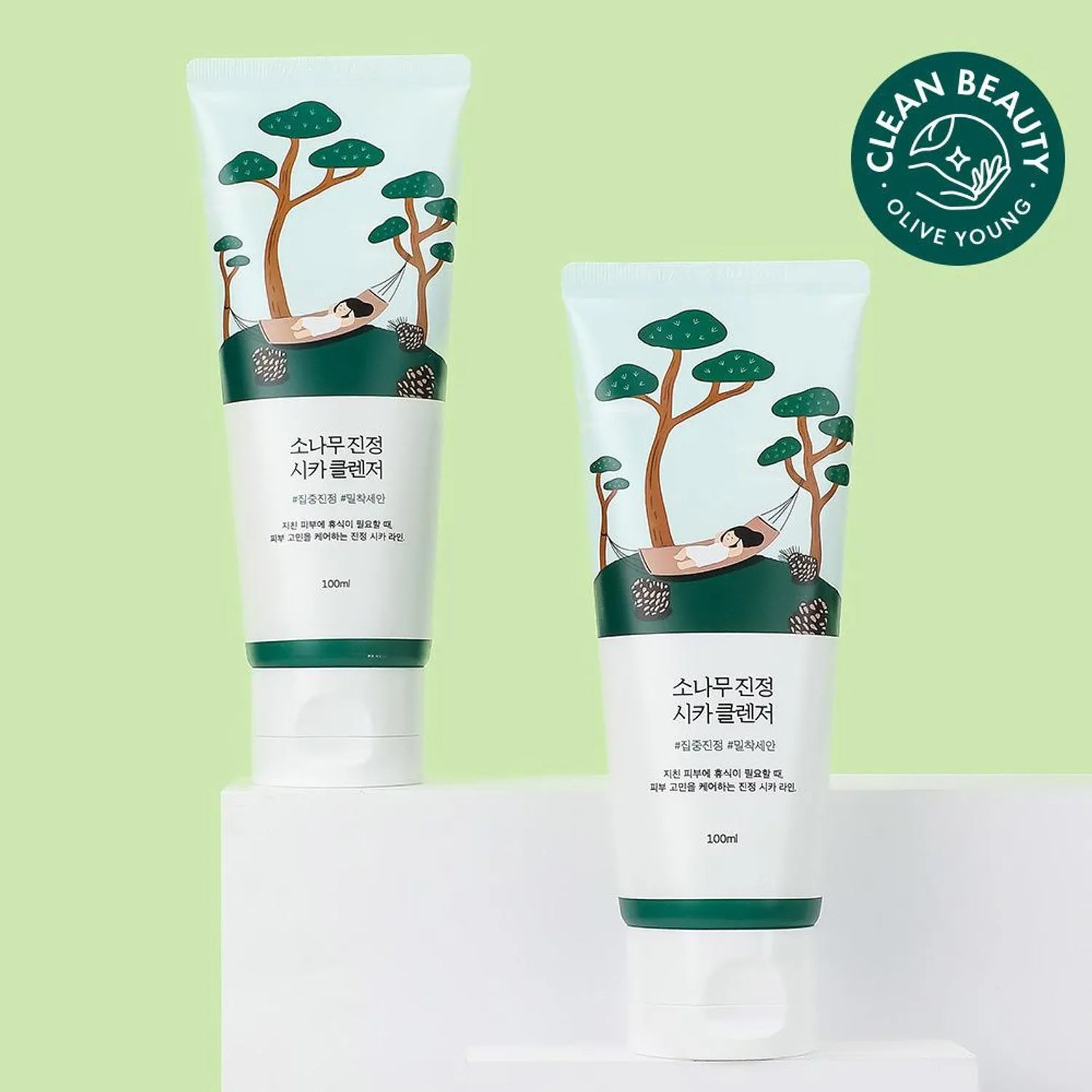 ROUND LAB Pine Calming Cica Cleanser 100ml*2ea Set