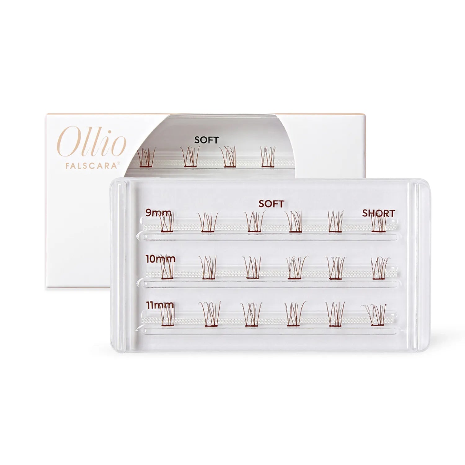 Ollio Falscara Eyelash [Single PACK] (9/10/11mm) 18pcs