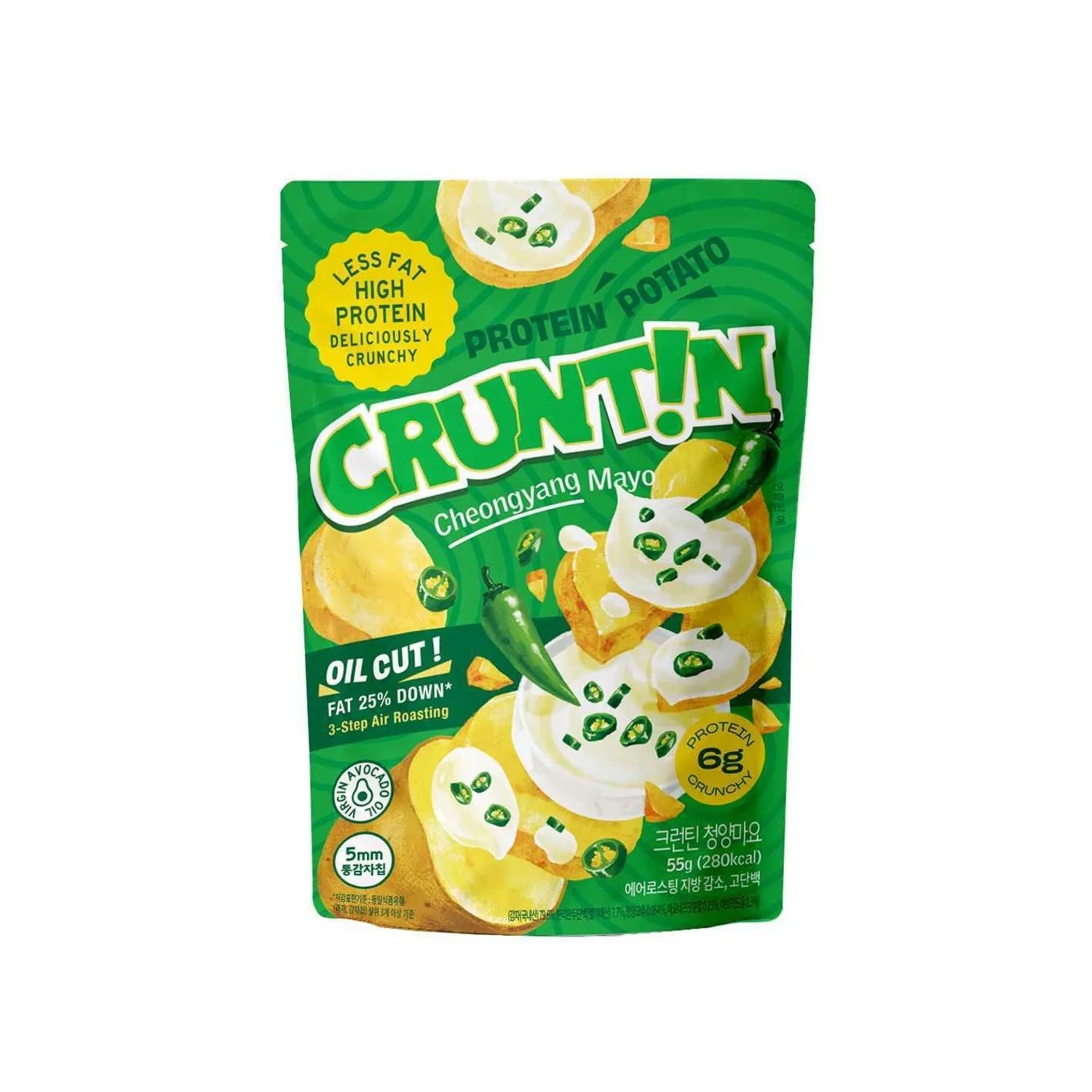 CRUNTIN 5mm Whole Potato Chips #Cheongyang Mayo 55g