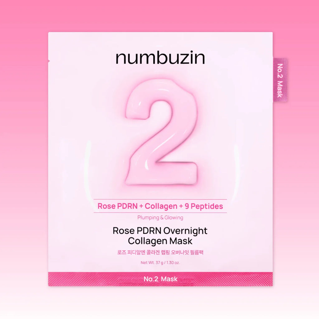 numbuzin No. 2 Rose PDRN Collagen Wrapping Overnight Film Pack 1ea