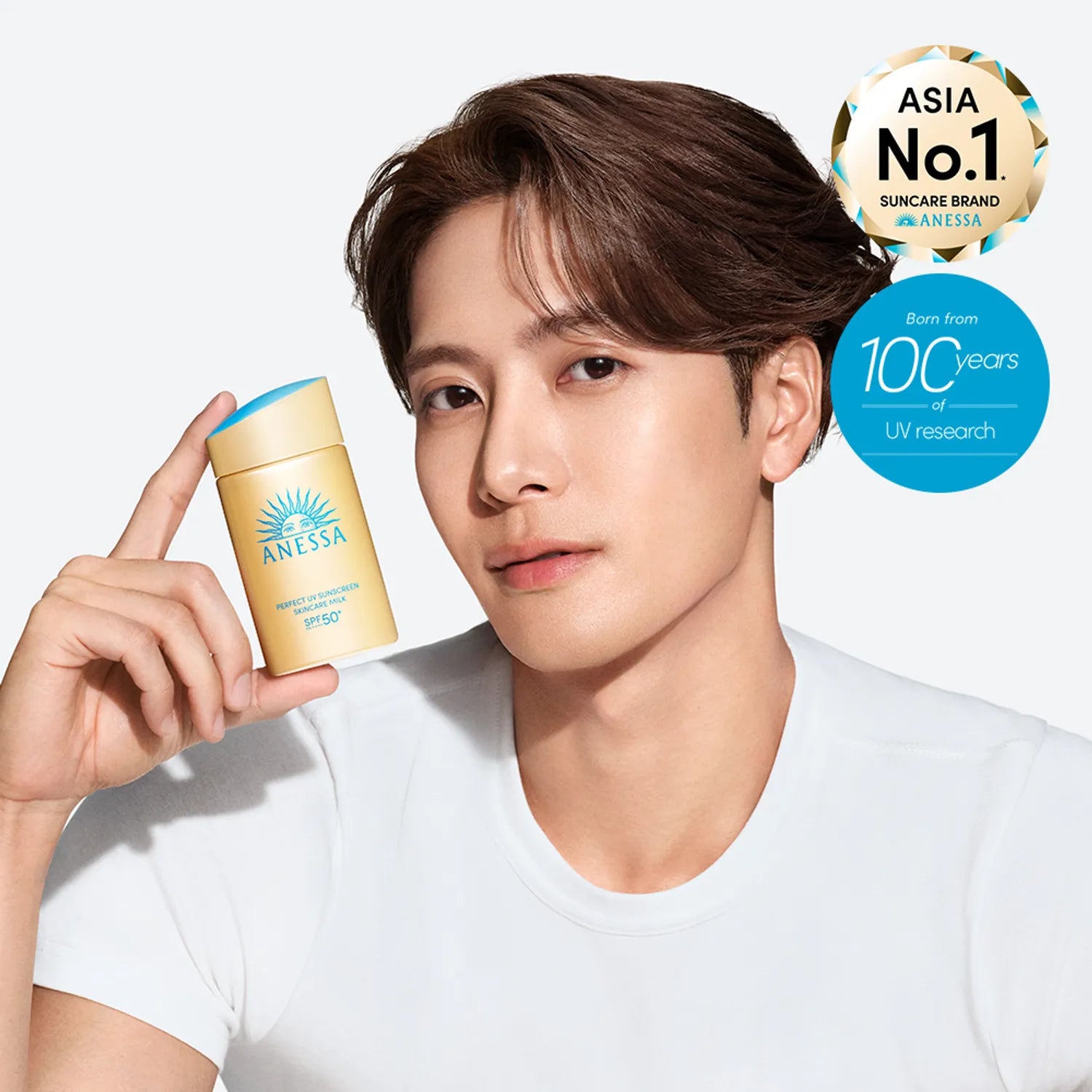 ANESSA Perfect UV Sunscreen Skincare Milk 60ml Set (+12ml*2ea)