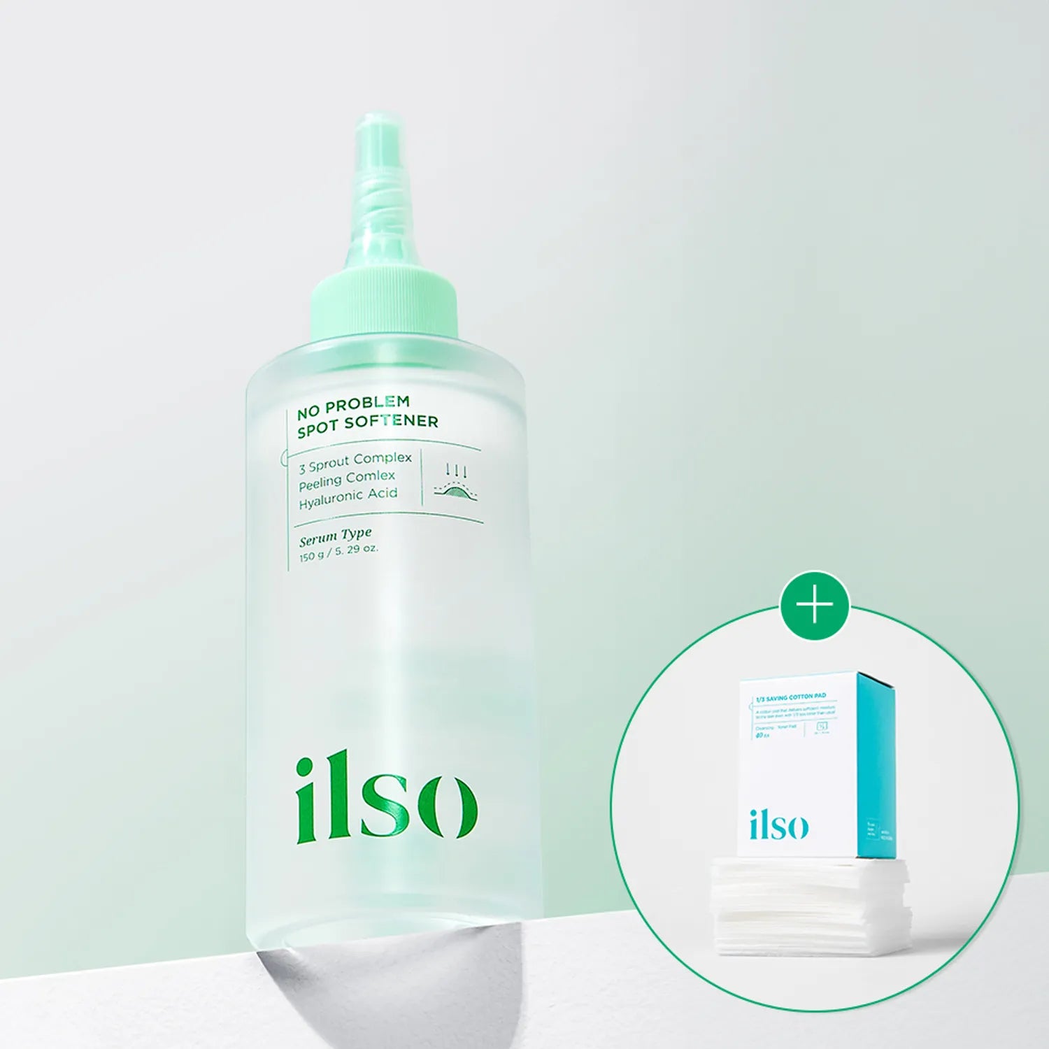 ilso No Trouble'm Spot Softener 150g Set (+40 Cotton Pads)