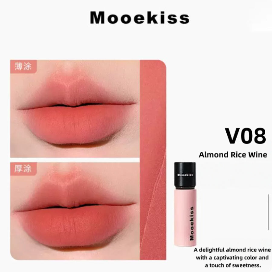 MUKESI Velvet Matte Lip Mud V08 Almond Rice Wine
