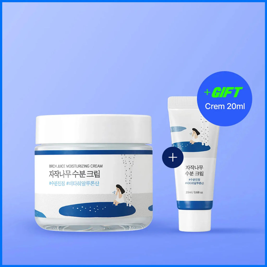 ROUND LAB Birch Juice Moisturizing Cream 80ml + 20ml Special Set