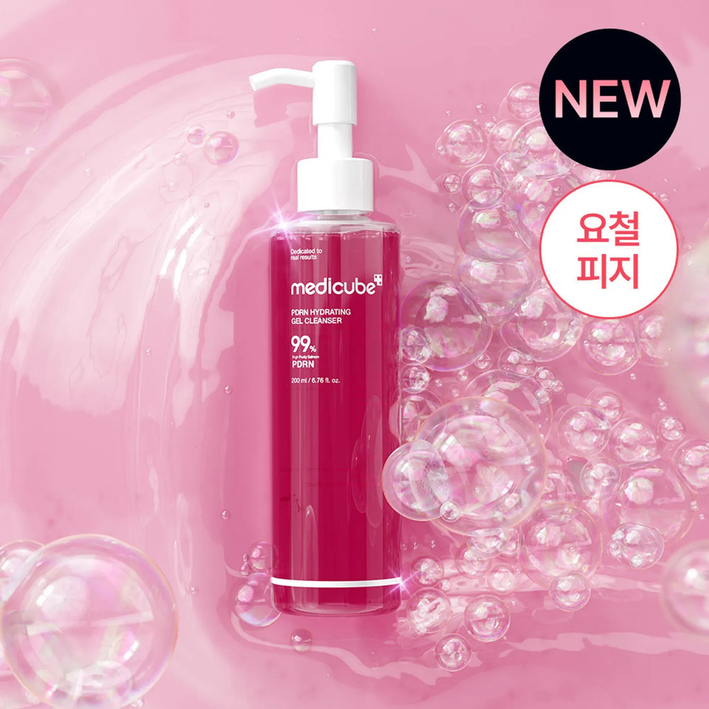 medicube PDRN Gel To Foam Cleanser 200ml Set (+Pore Cleansing Brush)