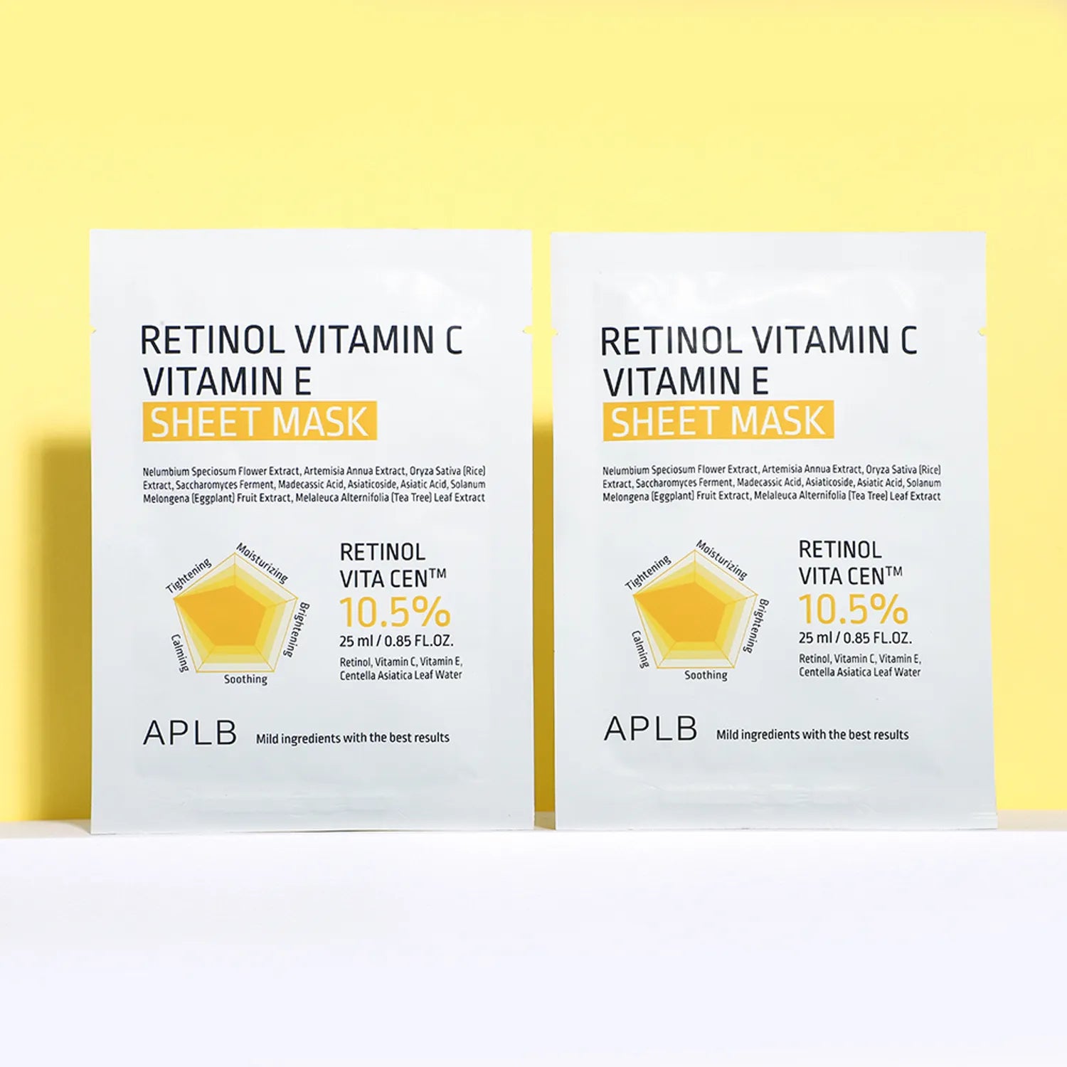 APLB Retinol Vitamin C Vitamin E Sheet Mask 25ml*10ea