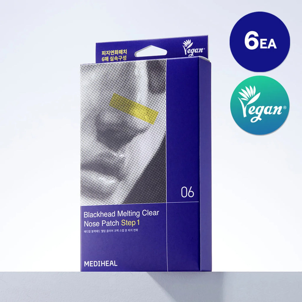 MEDIHEAL Blackhead Melting Clear Nose Patch Step 1 6P