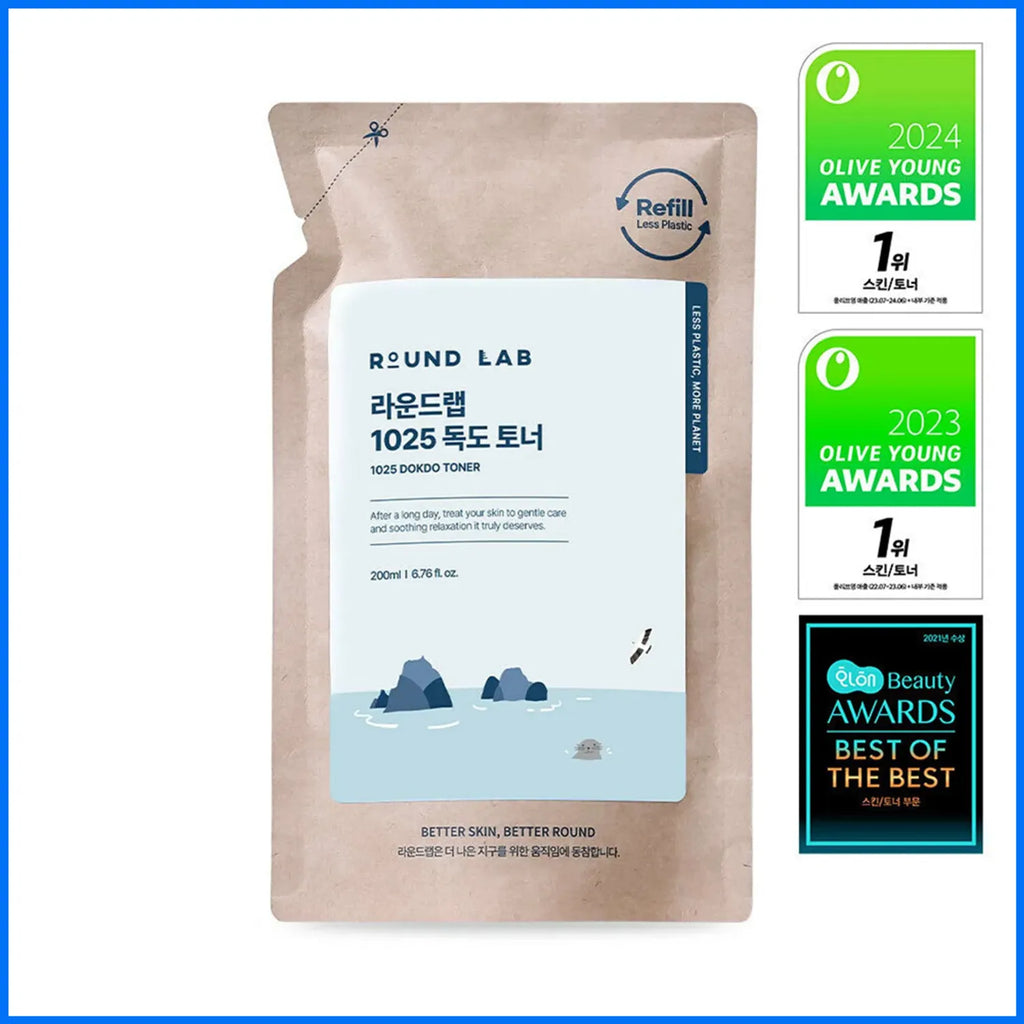 ROUND LAB 1025 Dokdo Toner 200ml Refill Pack