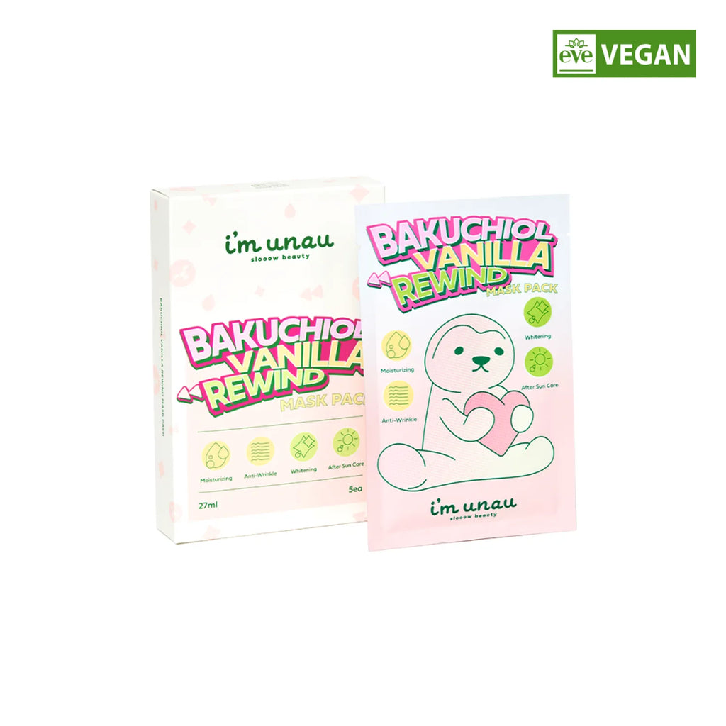 i'm unau BAKUCHIOL VANILLA REWIND MASK PACK 27ml * 5ea