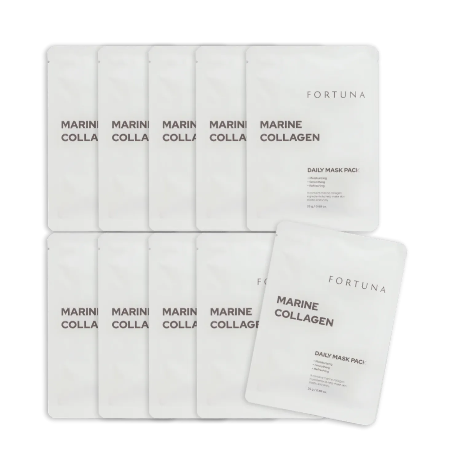 FORTUNA Daily Marine Collagen Mask Pack 10P