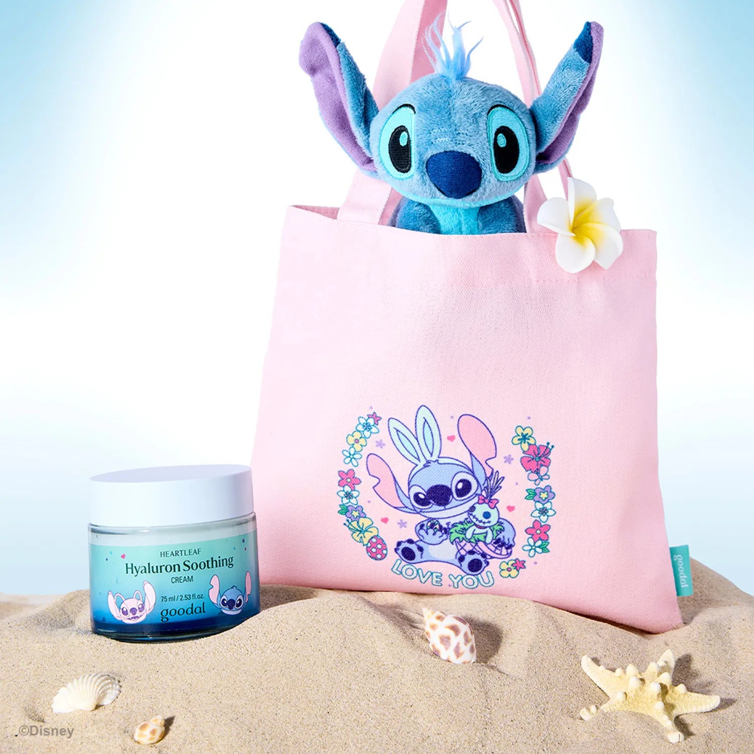 [DISNEY EDITION] goodal Heartleaf Hyaluron Soothing Cream 75ml Refill Set (+Refill 75ml+Mini Bag)