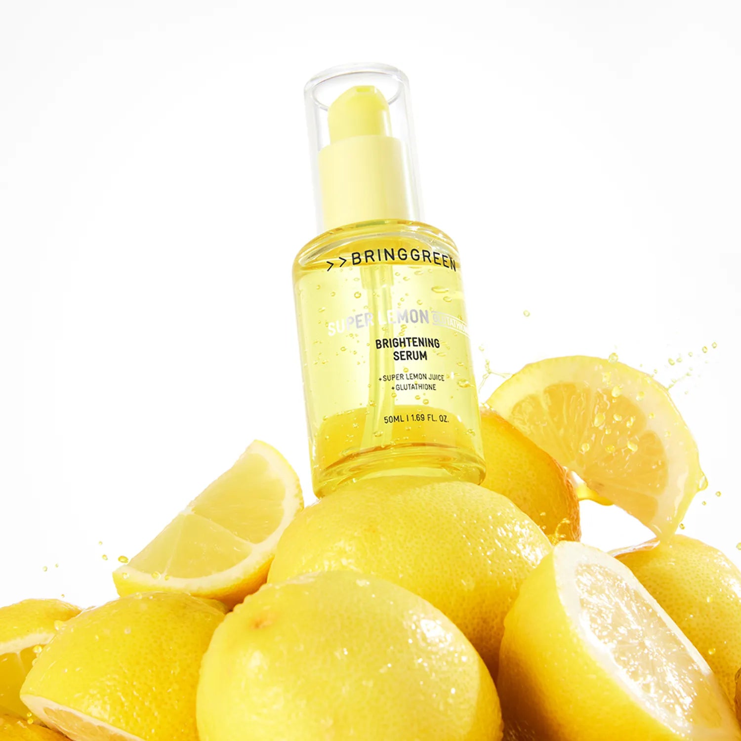 BRINGGREEN Super Lemon Glutathione Brightening Serum 50ml Set (+Night Activator 7 Sticks)