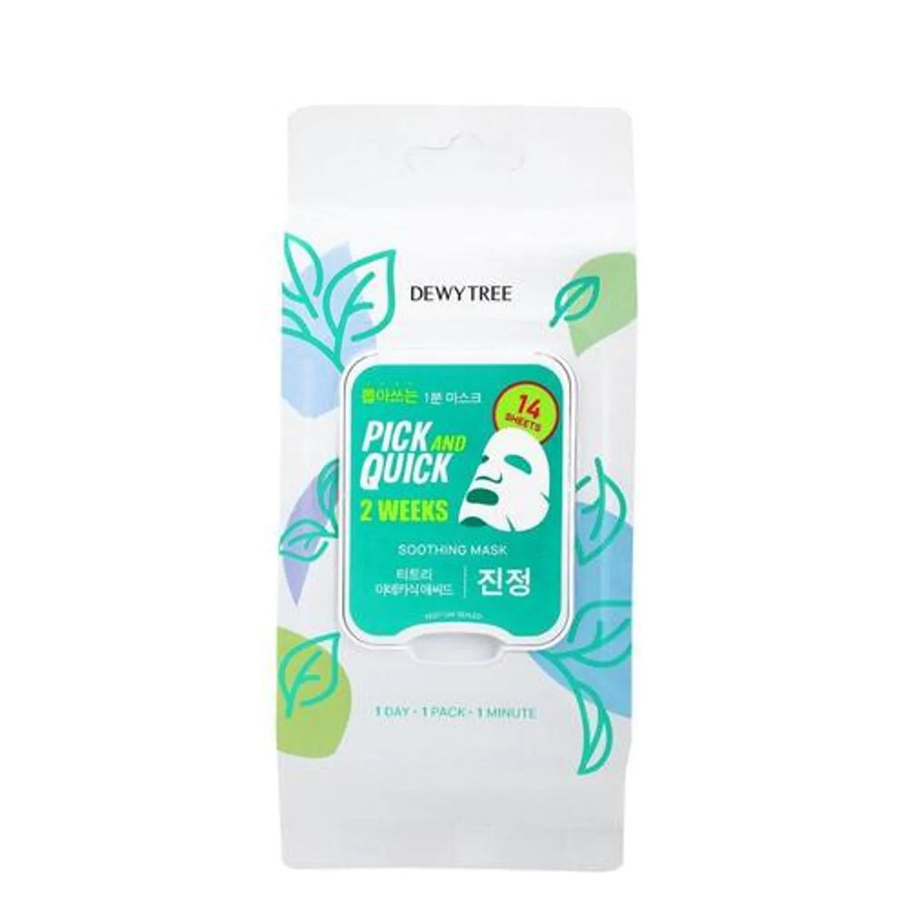 Dewytree Pick And Quick 2 Weeks Soothing Mask Sheet 14 Sheets