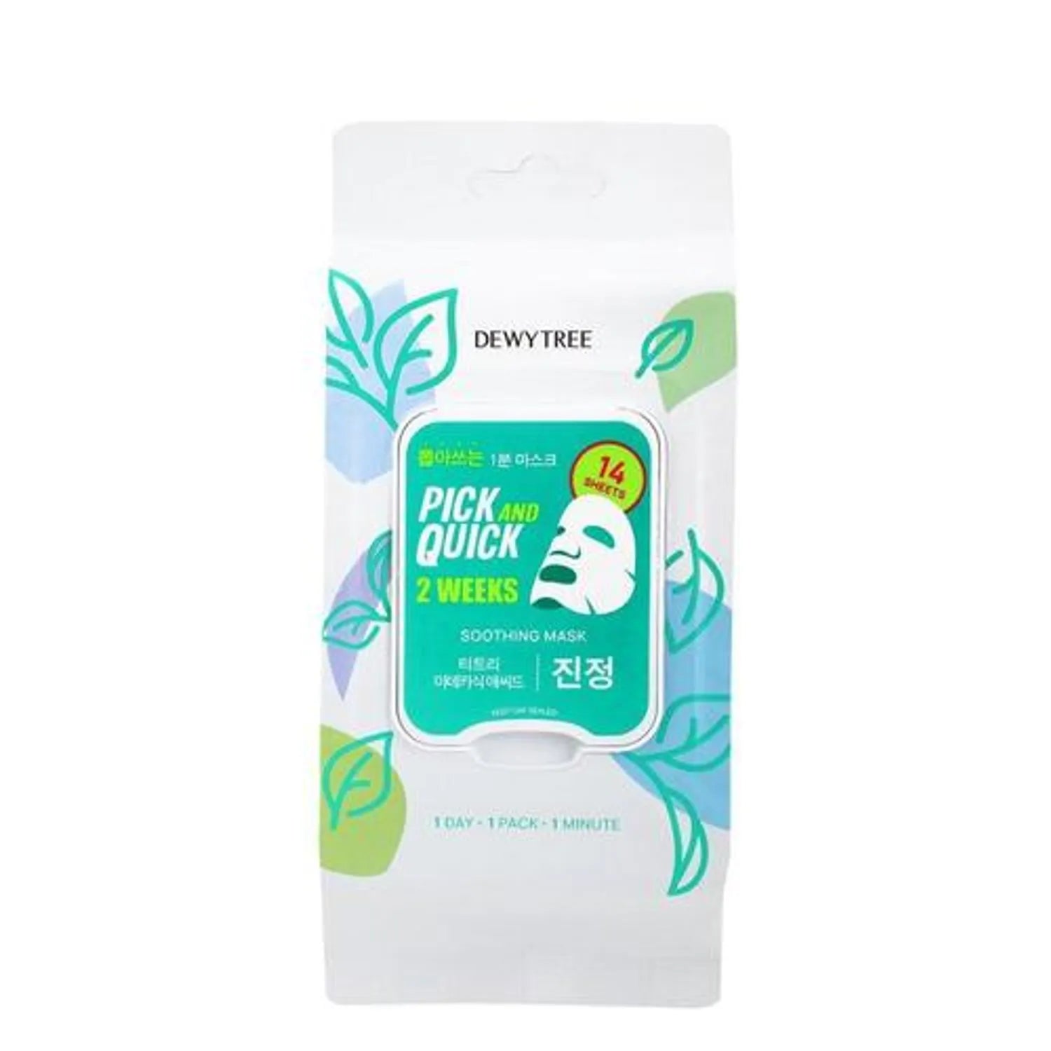 Dewytree Pick And Quick 2 Weeks Soothing Mask Sheet 14 Sheets