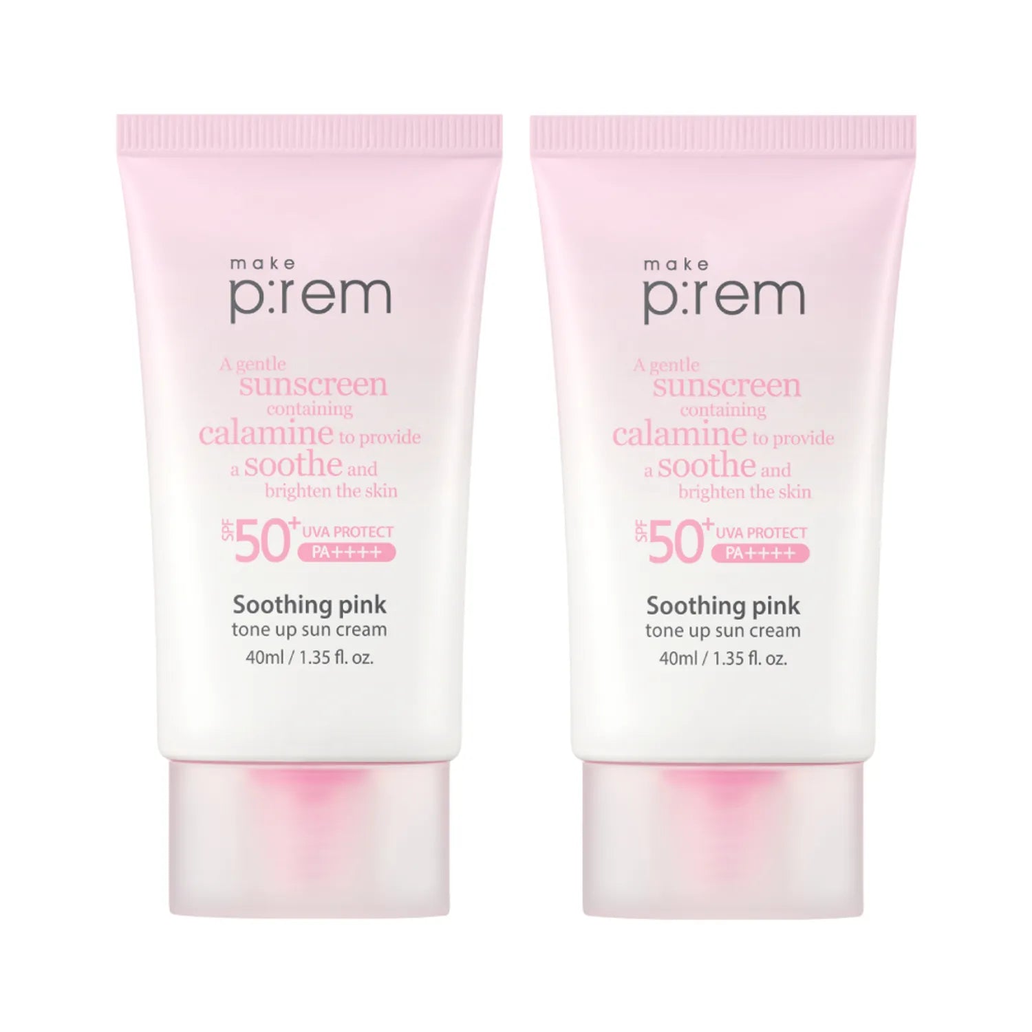 makeprem Soothing Pink Tone Up Sun Cream 40ml 2ea Set(+20ml)