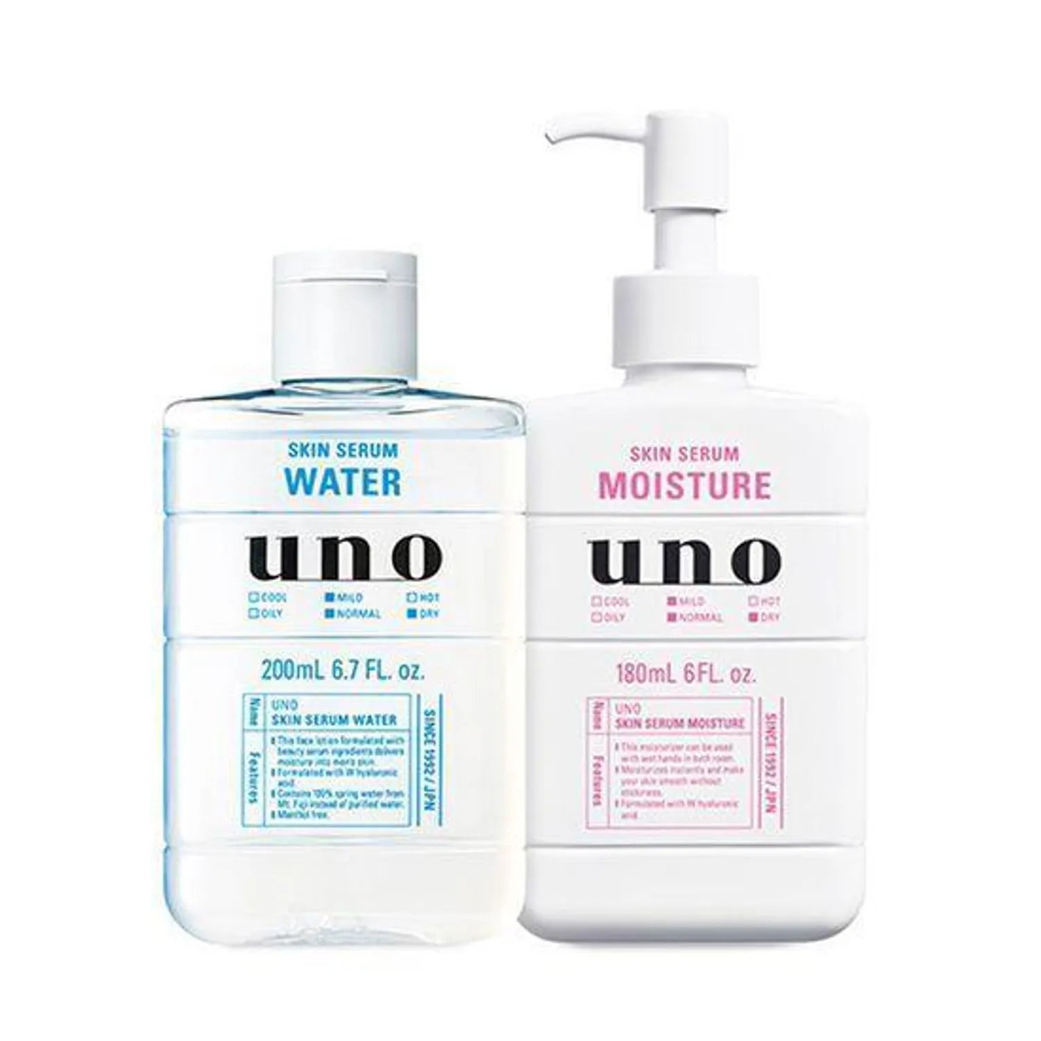 uno Skin Serum Duo Set (Serum Water 200m+Serum Moisture 180ml)