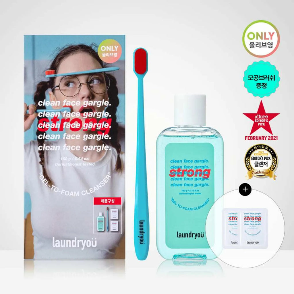 laundryou Clean Face Gargle Strong Gel To Foam Cleanser Special Set