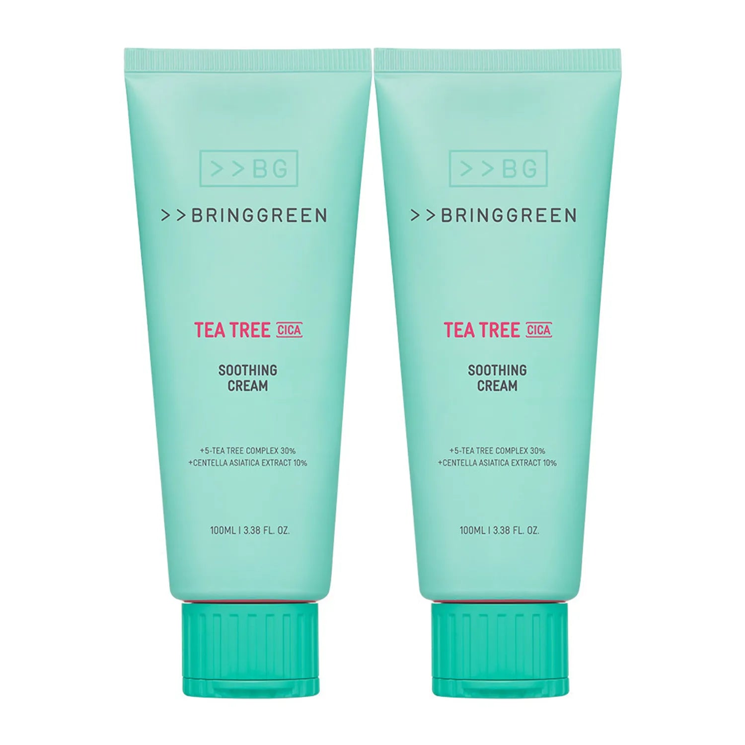 BRINGGREEN Tea Tree Cica Soothing Cream+ 100mL 2ea (Sebum Control Kit 3ea)
