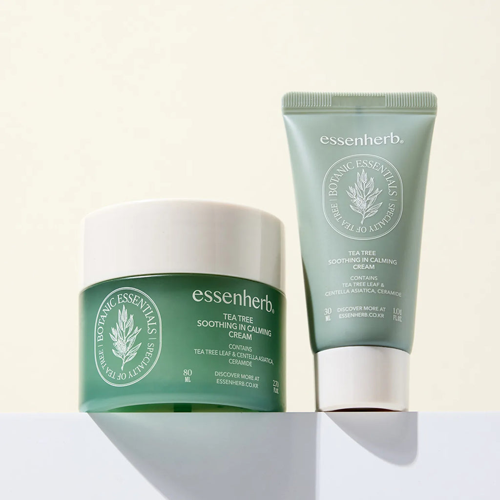 essenHERB Tea Tree Soothing In Calming Cream 80ml Set (+Cream 30ml)