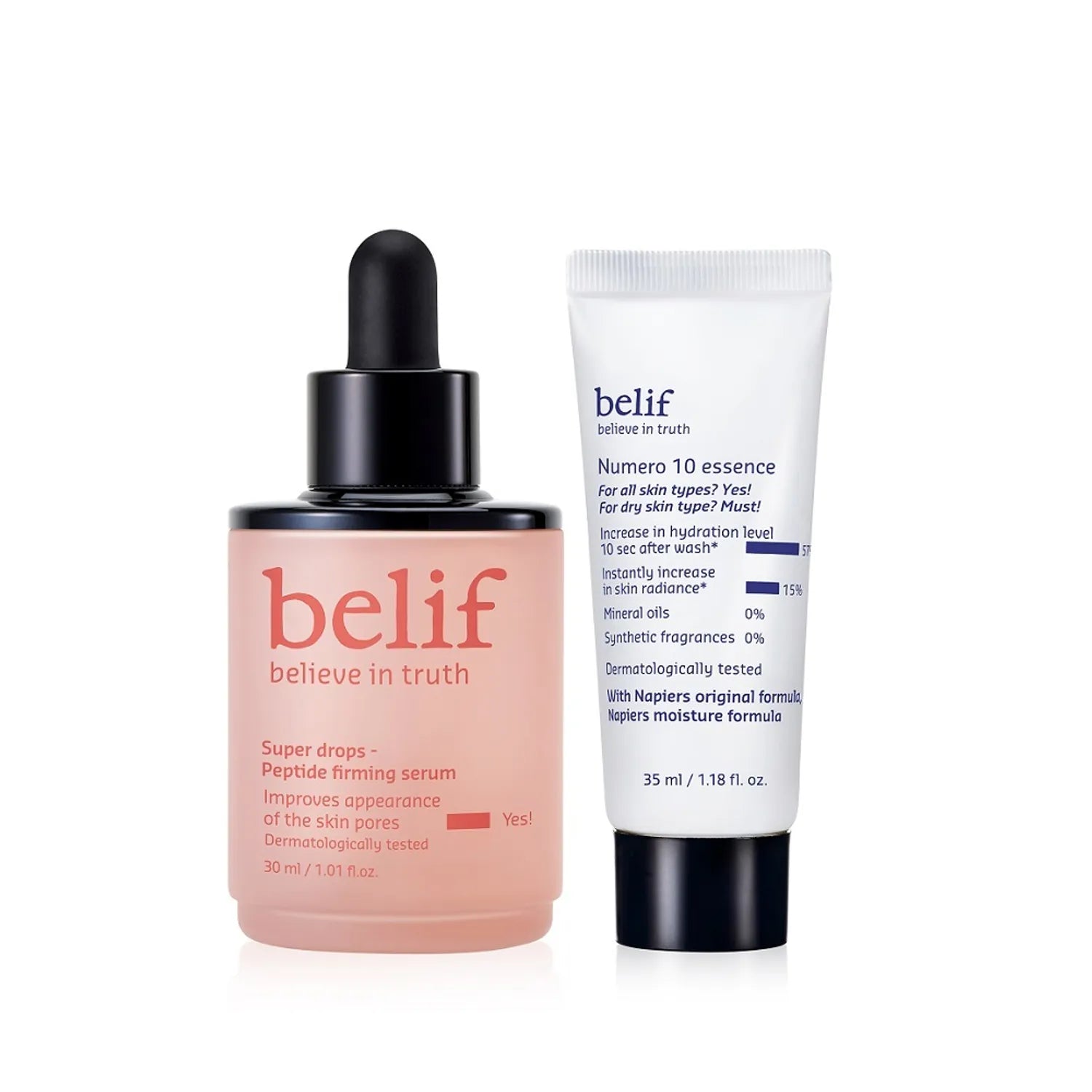 belif Super Drops Peptide Firming Serum 30ml Holiday Set (+Numero 35ml)