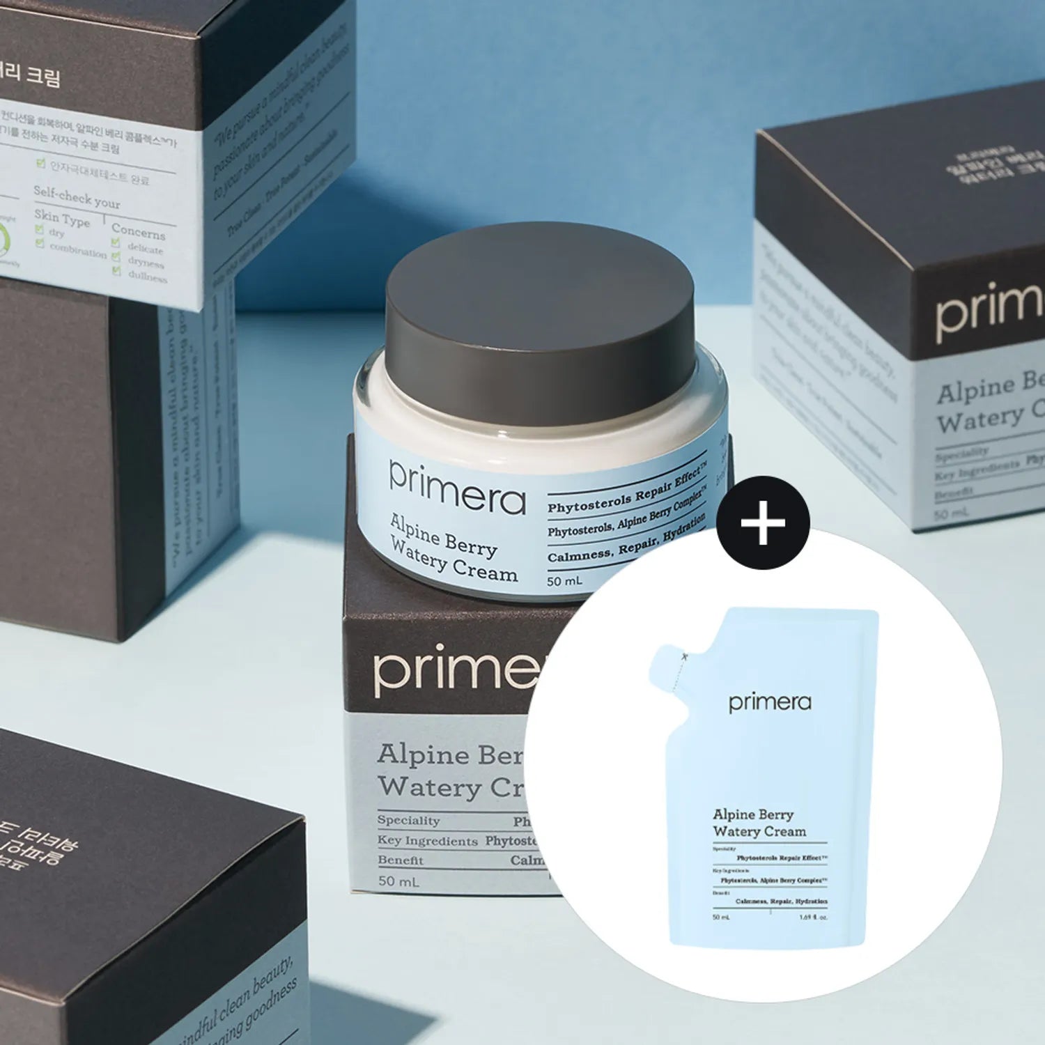 primera Alpine Berry Watery Cream 50mL (+Refill 50ml)
