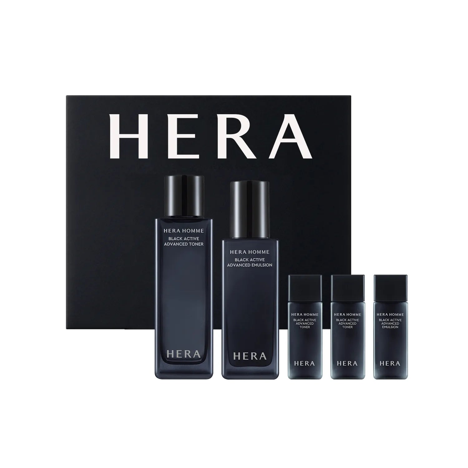 HERA Homme Black Active 2P Set (Toner 125ml+Emulsion 110ml)