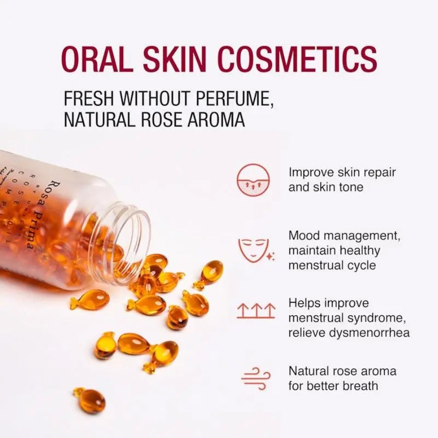 Unichi Rose Essence Fish Oil Capsules 90 Softgels
