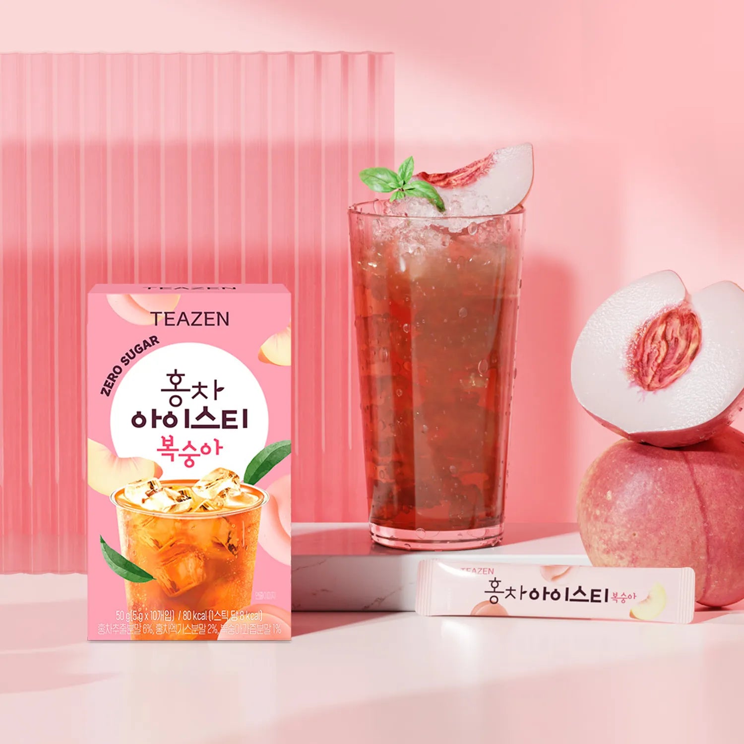Teazen Zero Sugar Peach Ice Tea 10T